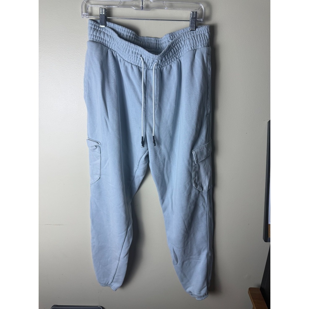 Under Armour‎ Fleece Cargo Joggers Mens L Blue Drawstring Pockets Sweatpants